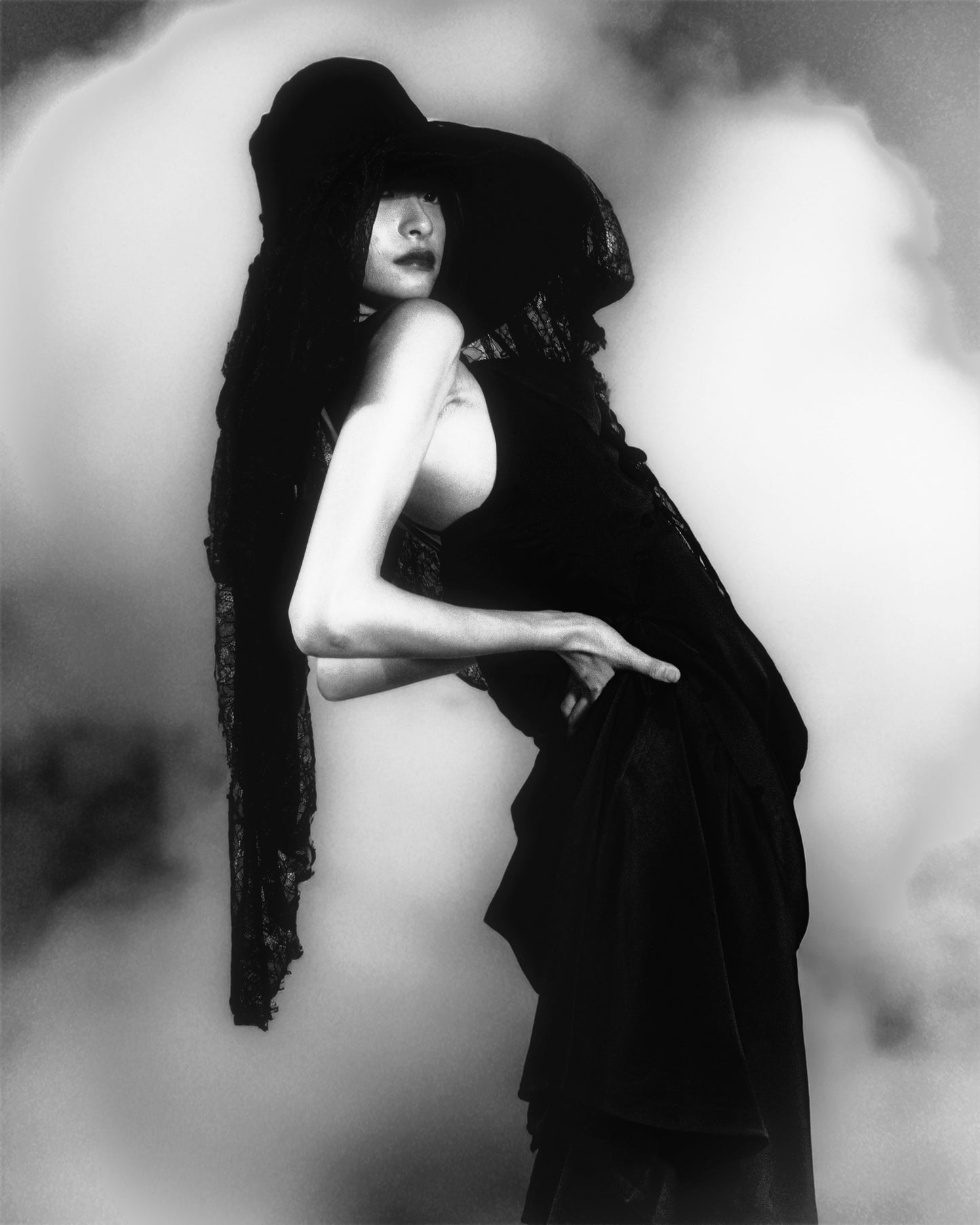 ICHIMEGASA HAT BLACK